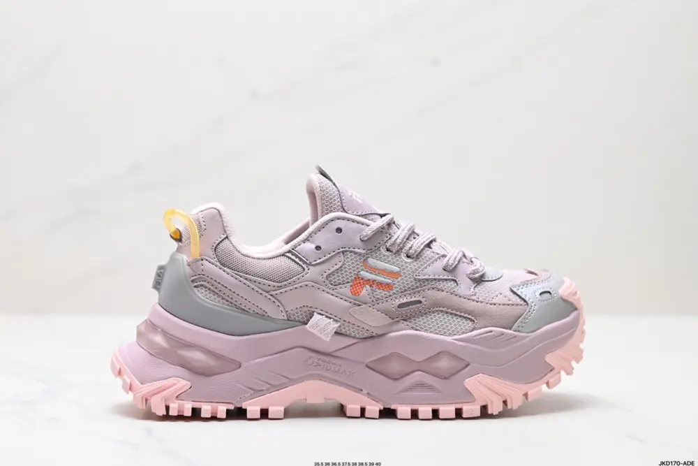 FILA FUSION Fila fashion brand BIANCO fabric synthetic leather hard candy stitching shock T12W321301FSG