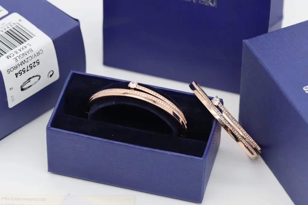 Swarovski Rose Gold Smile Single Diamond Bracelet