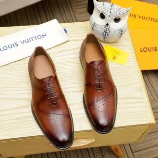 Louis Vuitton new men’s casual business leather shoes