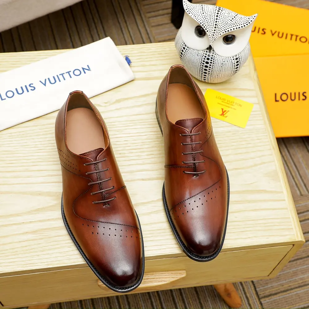 Louis Vuitton new men’s casual business leather shoes