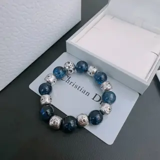 DIOR Multi-element agate Thai silver style bracelet