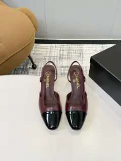 Chanel classic slingback high-heeled sandals