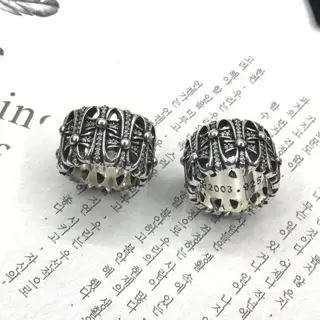 Chrome Hearts Vintage Tombstone Full Diamond Cross Ring
