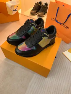 The Louis Vuitton Run Away sneaker draws inspiration from the classic running shoe