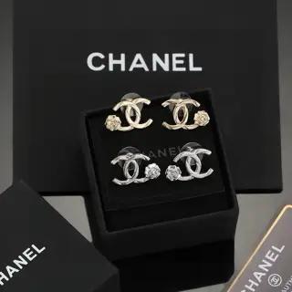 Chanel Classic CC Delicate Stud Earrings