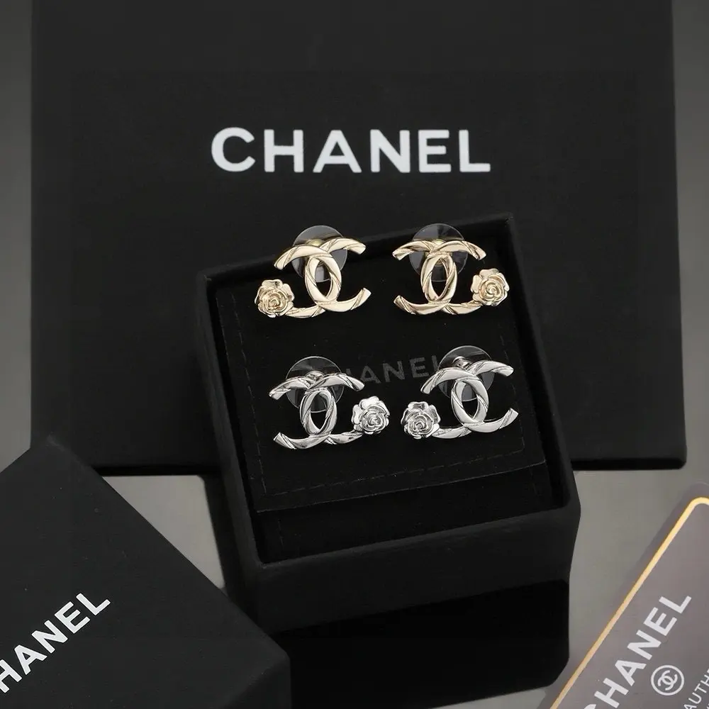 Chanel Classic CC Delicate Stud Earrings