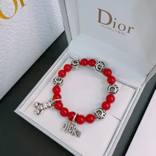 DIOR multi-element agate Thai silver style bracelet