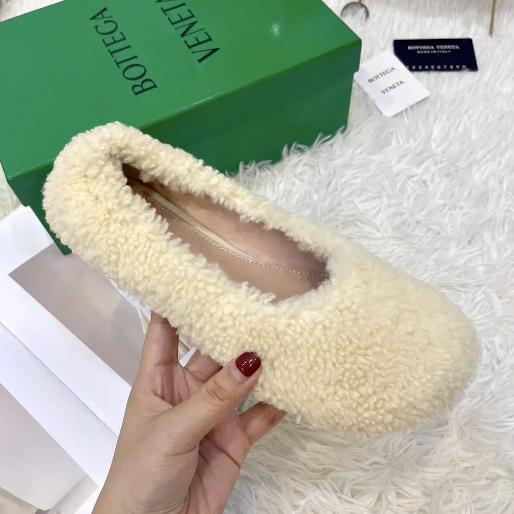 BOTTEGA VENETA furry shoes