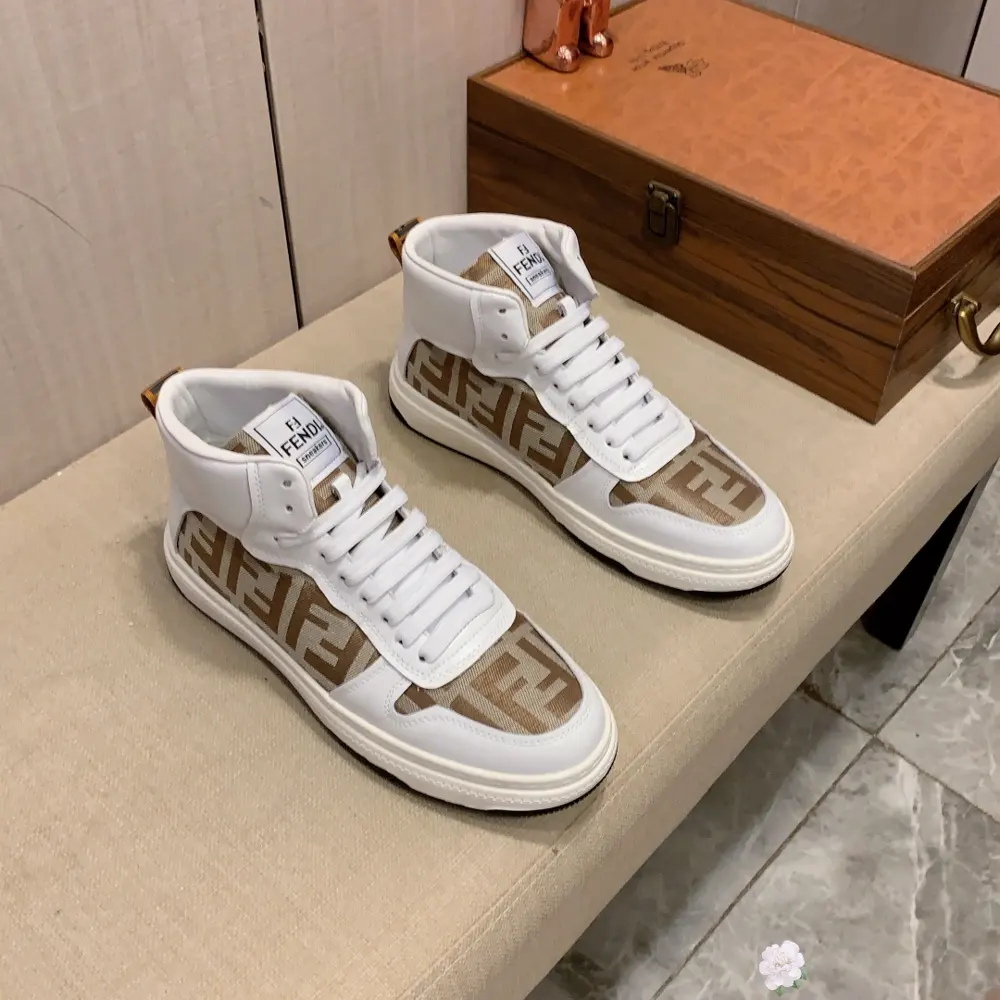 Fendi high-top casual shoes