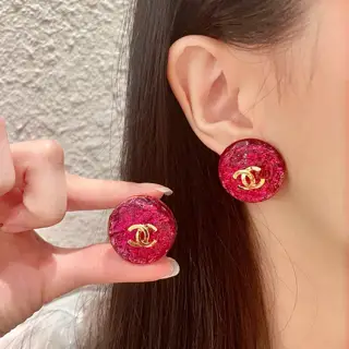 CHANEL style ear clip Earrings