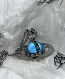 Vivienne Westwood Classic Giant Ball Crystal Saturn Necklace