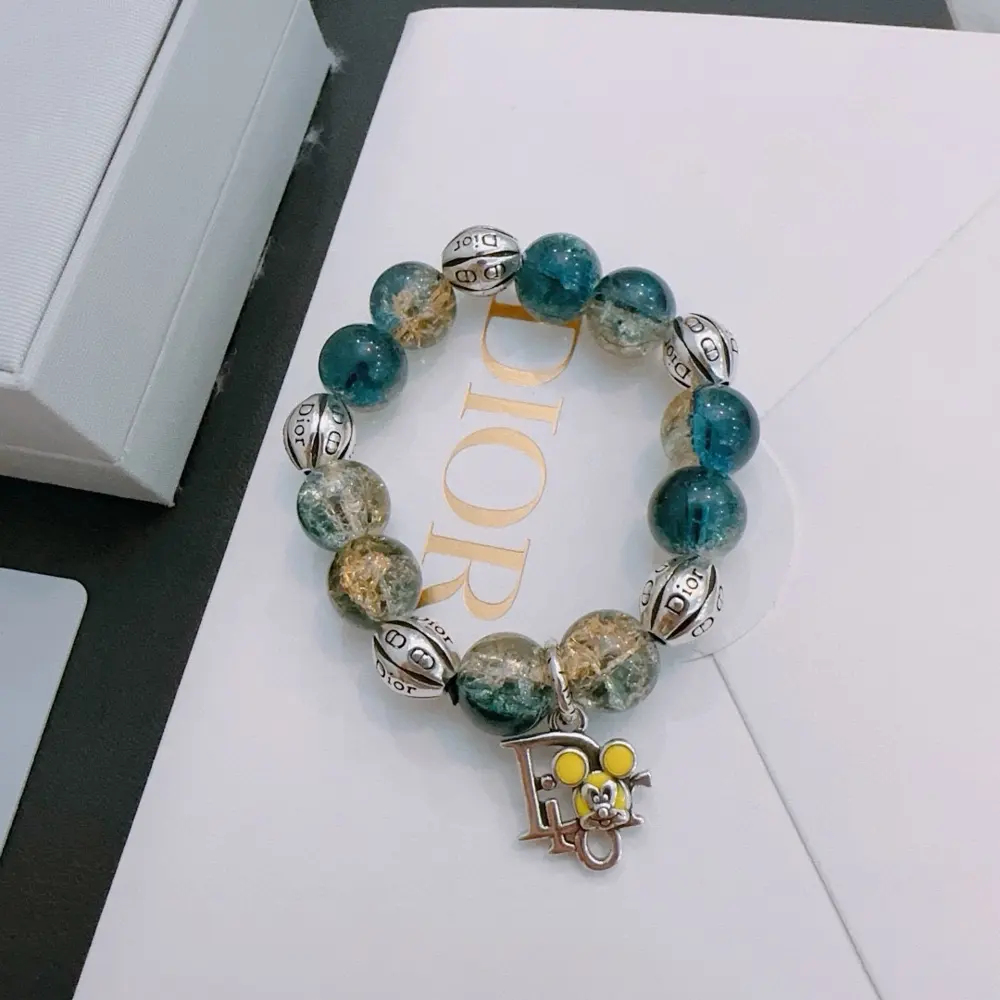 DIOR Multi-element agate Thai silver style bracelet Same style as G-Dragon