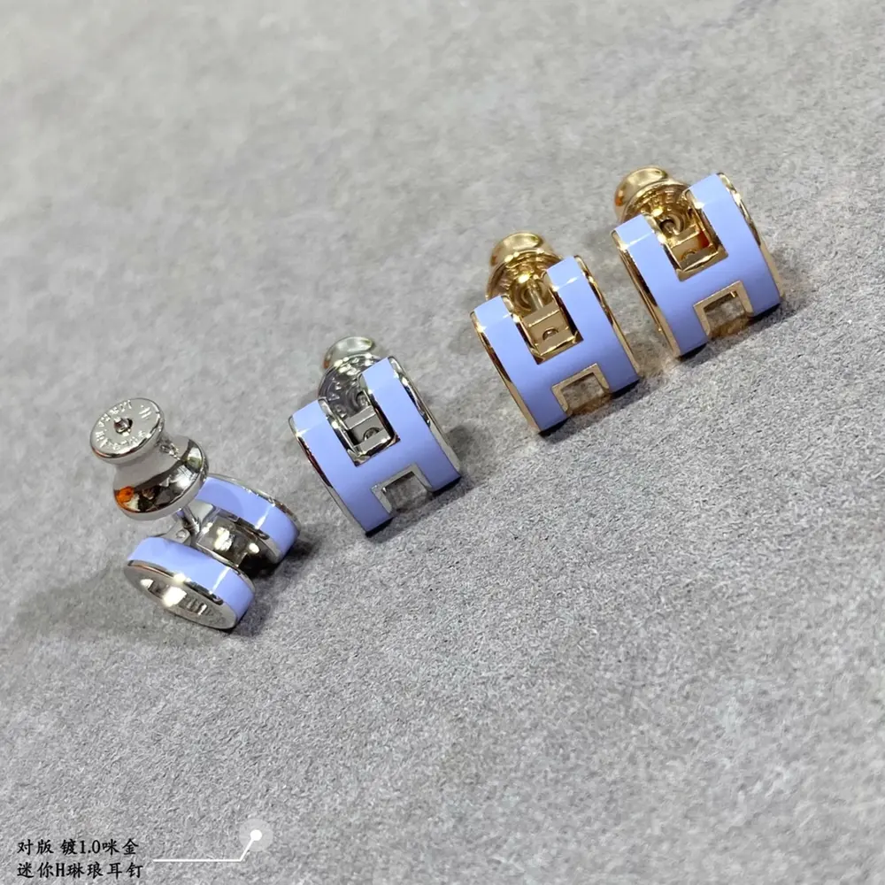 Hermès Mini H Linlang Earrings