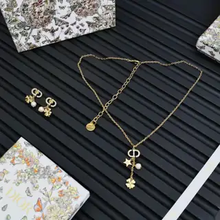 Dior 25 new lucky four-leaf clover set Earrings