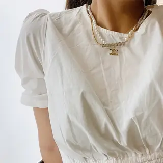 Celine double necklace