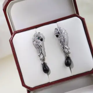 Cartier parrot earrings