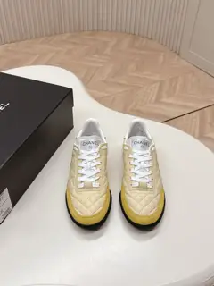 Chanel diamond-patterned sneakers
