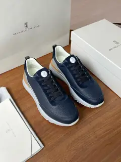 Brunello Cucinelli lace-up casual men’s shoes|Upper: Italian imported lychee leather +