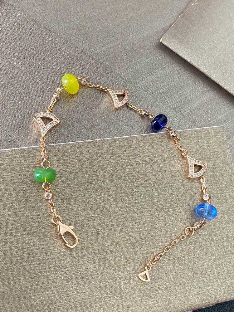 Bvlgari Hollow Colored Diamond Dress Bracelet Celebrity Style Official Website Featured
