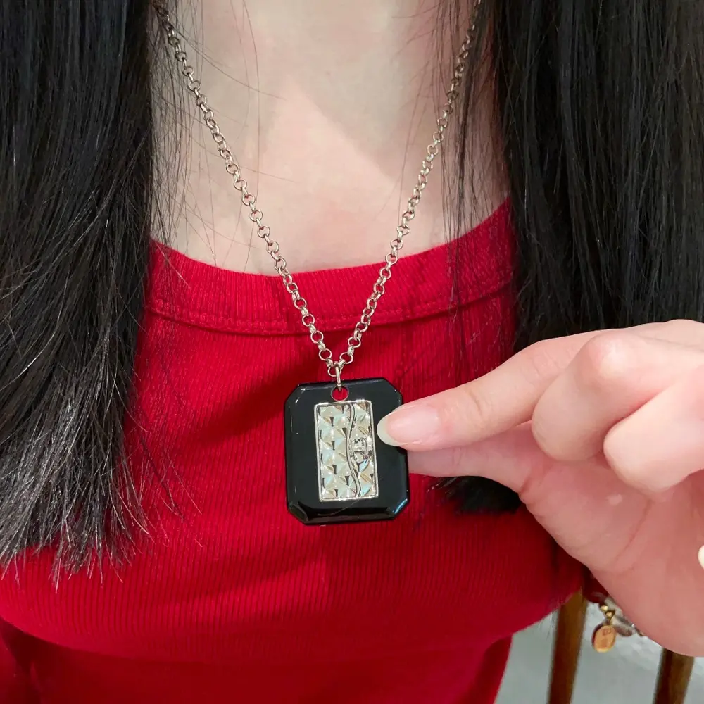 Chanel vintage letter necklace