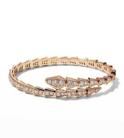 Bvlgari The wide red corundum snake bracelet captures the charm