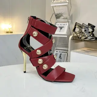 Balmain’s new women’s square-toed stiletto sandals