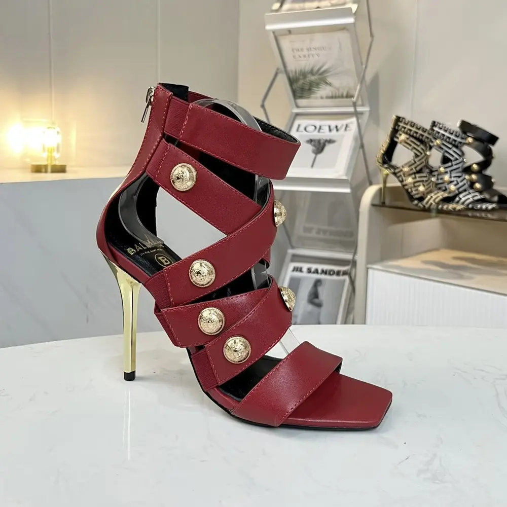 Balmain’s new women’s square-toed stiletto sandals