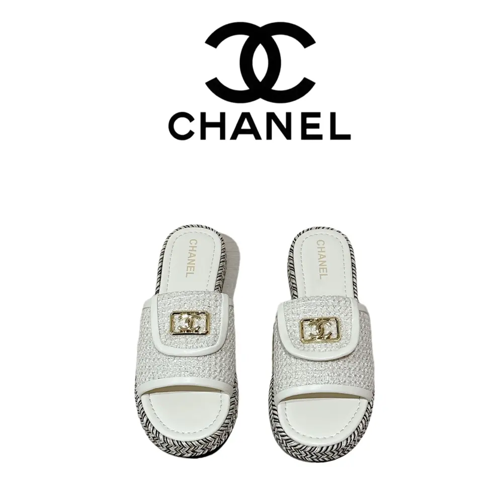 Chanel bread slippers