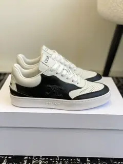 Celine white shoes Thick-soled loafers with CELINE logo embossed on the back and sides