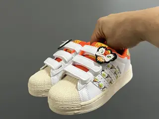Adidas children’s Velcro sneakers with shell toe
