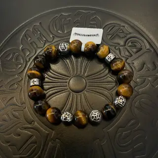 Chrome Hearts Classic Retro Multi-element Tiger Eye Bracelet