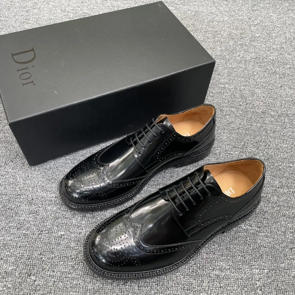 Dior calfskin leather Oxford shoes
