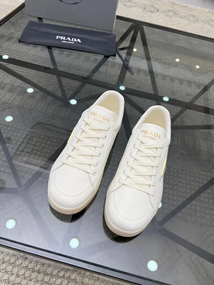 Prada men’s leather sneakers
