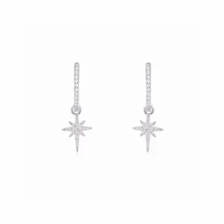 Apm monaco long meteor horn earrings