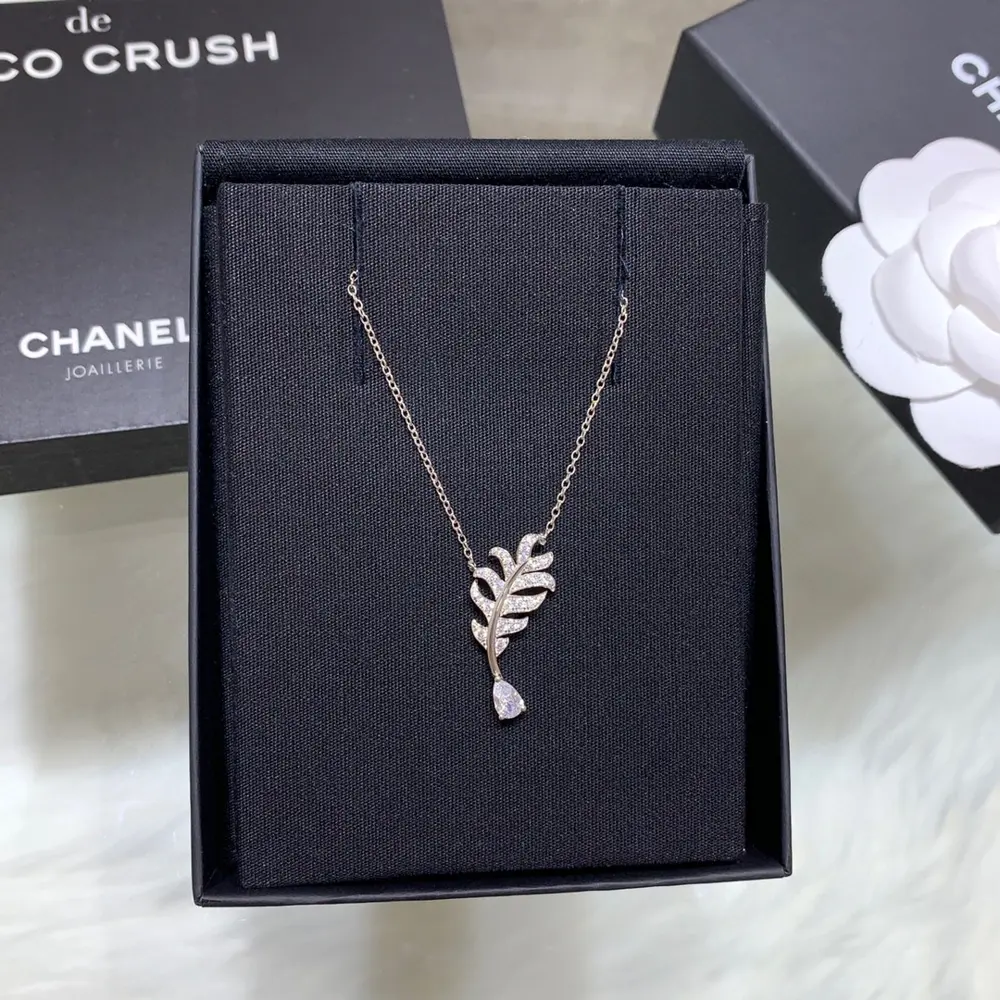 Chanel Feather and Diamond Necklace