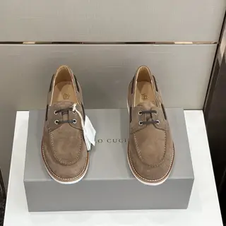 Brunello Cucinelli new tassel suede loafers