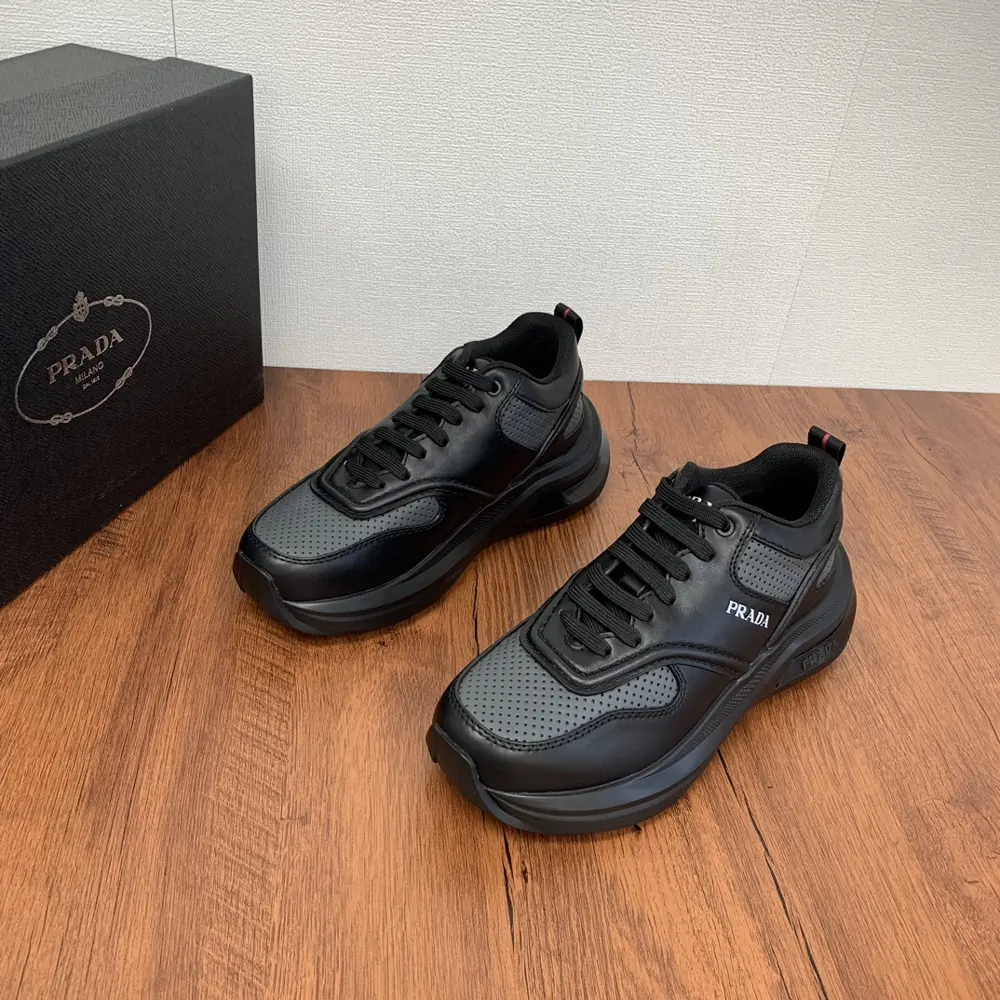 Prada Men’s Leather Casual Sports Shoes