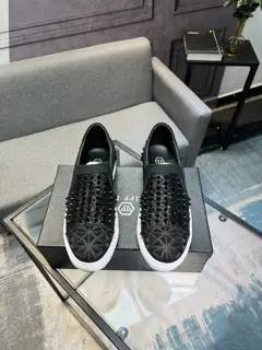 PhiliPP Plein casual shoes. Imported cowhide upper + sheepskin lining