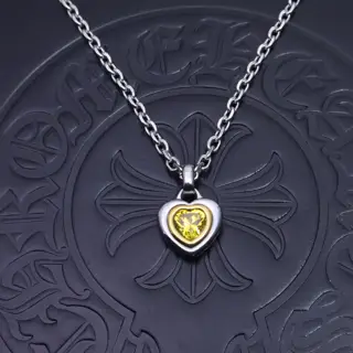 Chrome Hearts Eternal Heart Love Heart Necklace