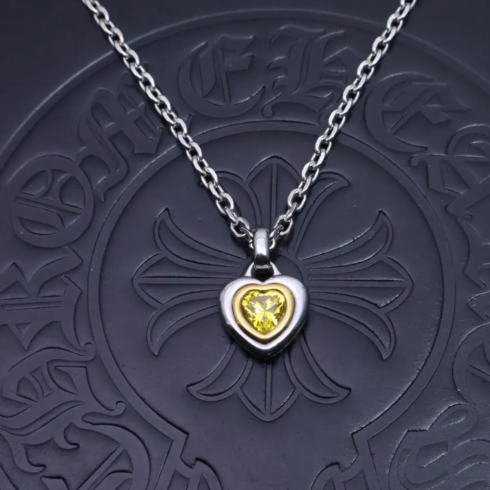 Chrome Hearts Eternal Heart Love Heart Necklace