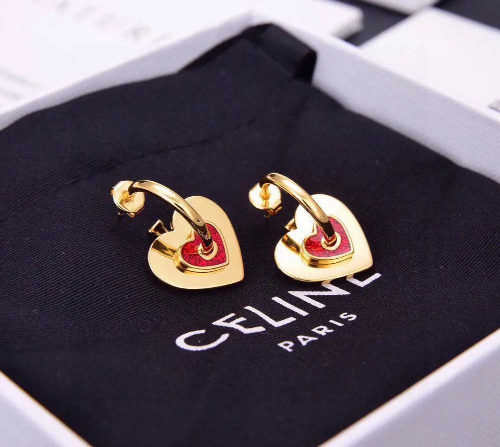 Celine heart earrings