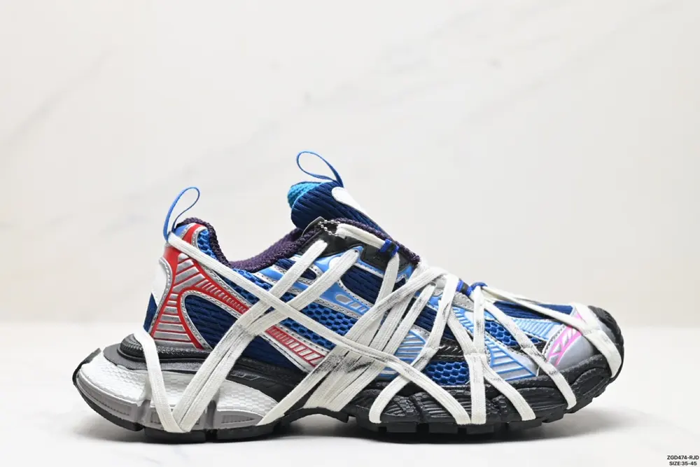 Balenciaga Tess s.Gomma round toe lace-up low-top casual shoes 734734