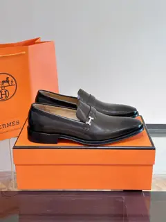 Hermès high-end leather sole classic men’s business leather shoes
