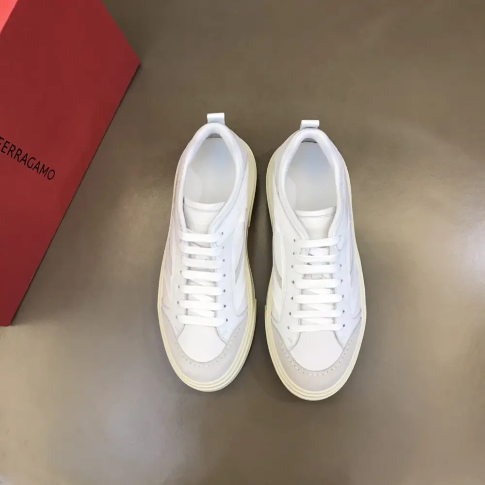 Salvatore Ferragamo patchwork casual sneakers