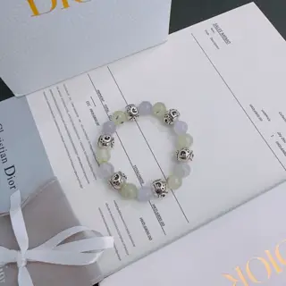 DIOR Multi-element agate Thai silver style bracelet