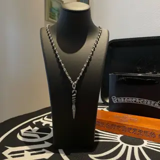Chrome Hearts Classic Retro Five-Star Necklace Snake Pendant