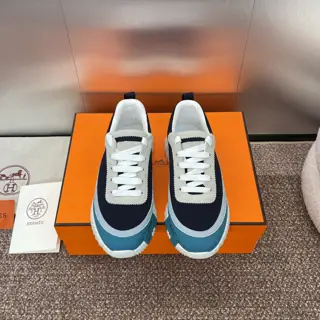 Hermes 2024 autumn and winter classic couple style Bouncing casual lace-up versatile sports