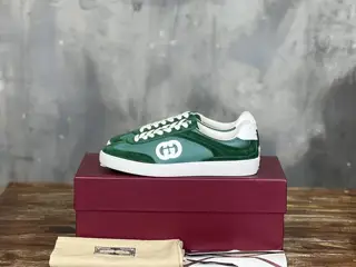 GUCCI Dexter shoes Double G leather with three-dimensional Gucci letters The 3D effect