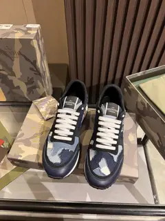 Valentino Classic Rivet Camouflage Series Shoes