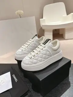 Chanel white shoes